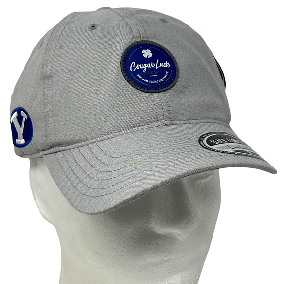 Black Clover Other - BYU Cougars Luck Black Clover Dad Hat Cap Gray Brigham Young University 6 Panel